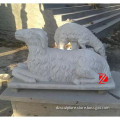 stone grovelling sheep statue for garden